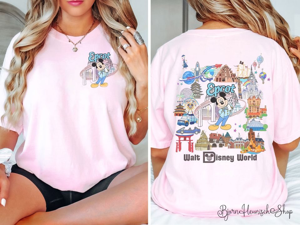Epcot Mickey Two-Sided Shirt, Epcot  Shirt, Epcot Center Shirt, Epcot Countries