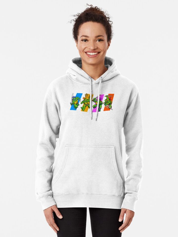TMNT Turtles in Time Characters Pullover Hoodie