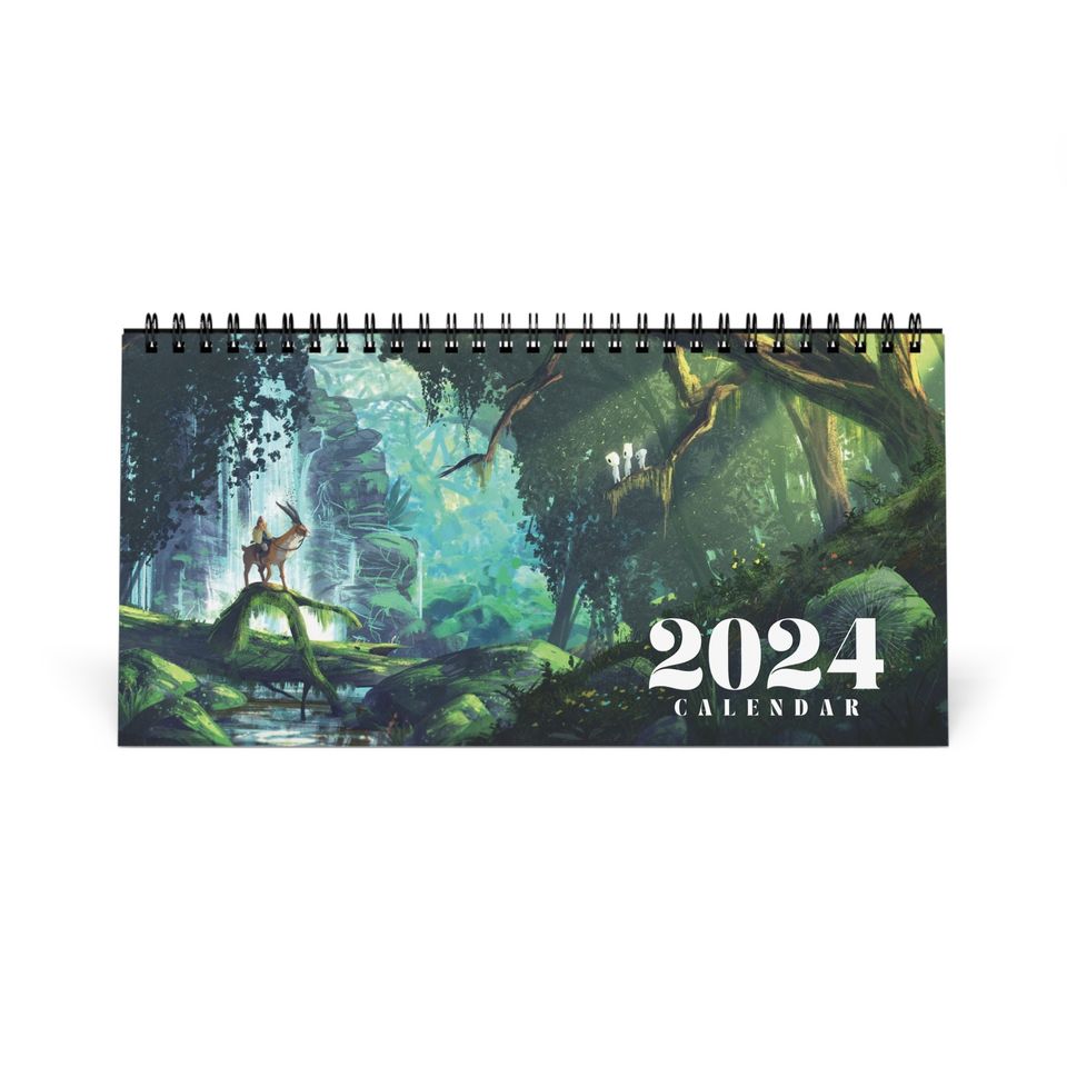 Anime 2024 Desk Calendar | Totoro | Studio Ghibli | Desk Decor