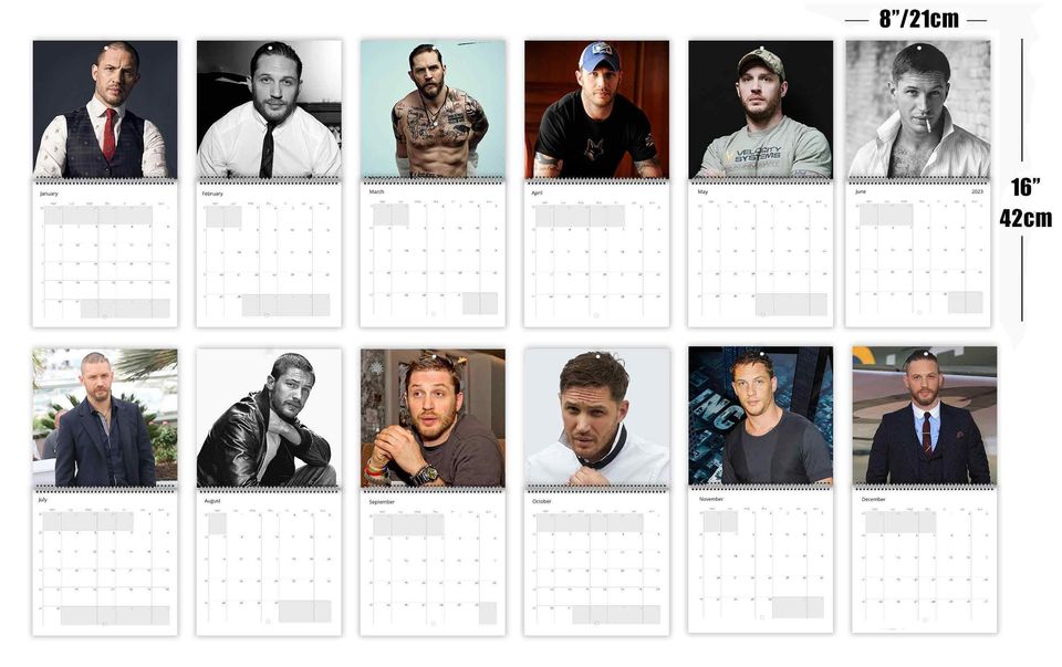 Tom Hardyy Wall calendar, New Year Gift