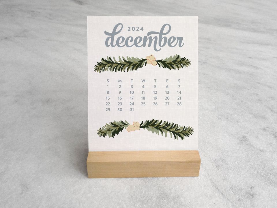 Wildflower Desk Calendar 2024