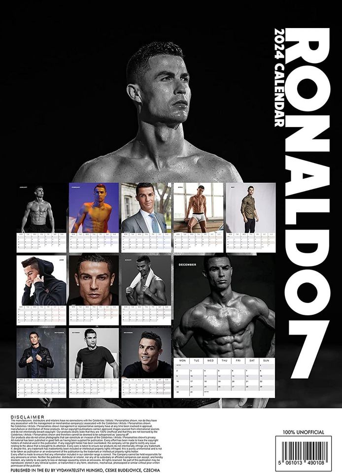 CR7 C Ronaldo Calendar 2024