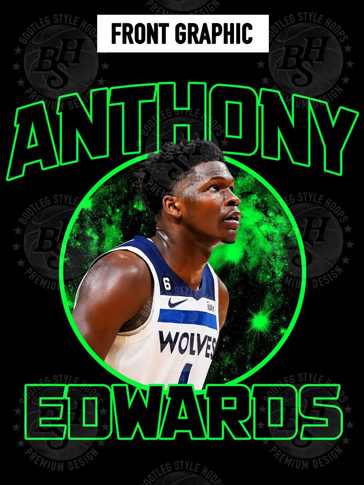 Anthony Edwards 90s Bootleg Style Rap Hoodie for Men Women