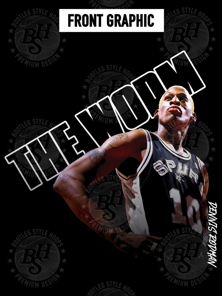 Dennis Rodman Hooded Sweatshirt 90s Bootleg Style Rap