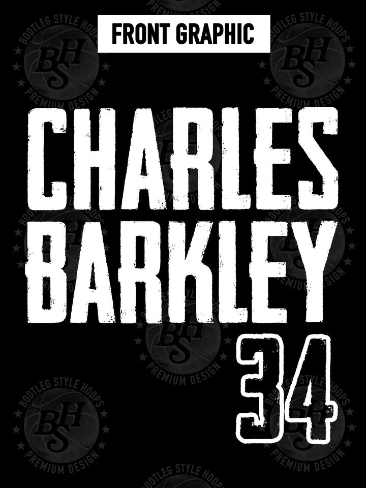 Charles Barkley 90s Big Head Bootleg Style Rap Hoodie