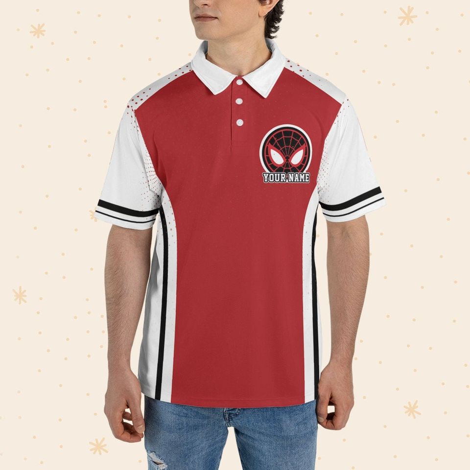 Custom Disney Spiderman Miles Morales Polo Shirt