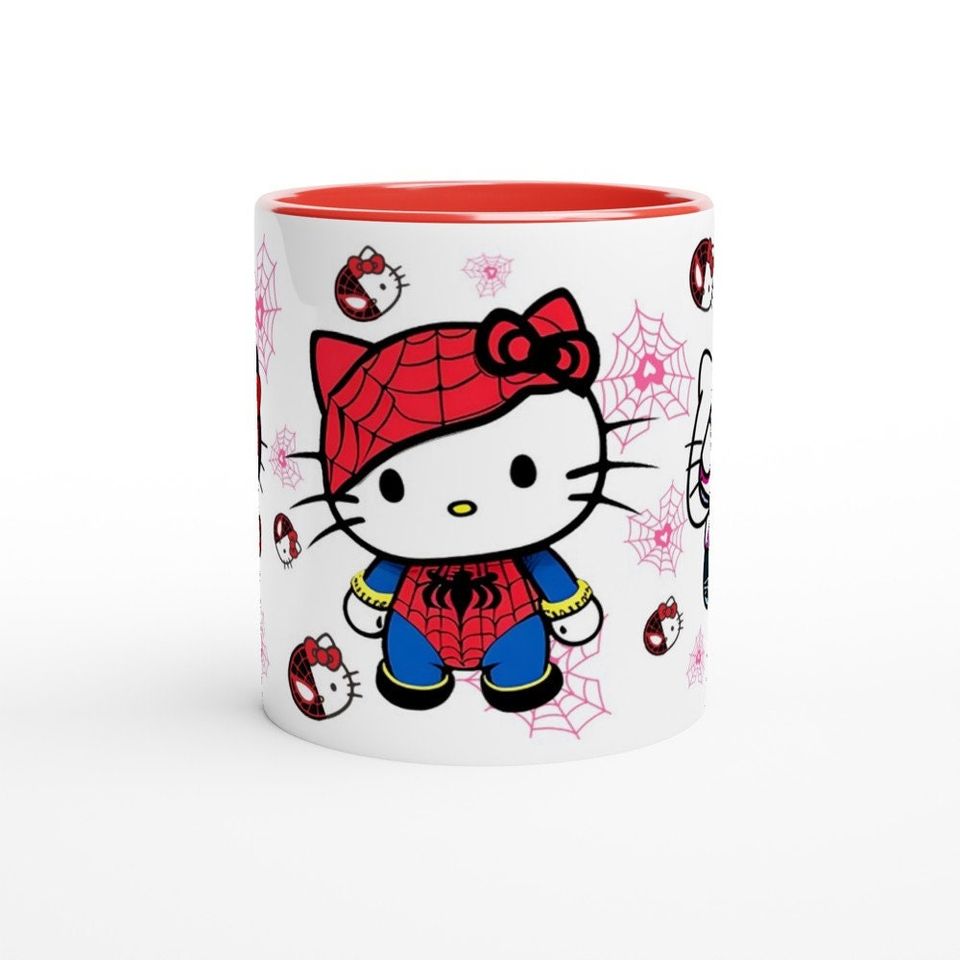 Valentine's Day Spider Gwen kitty, Spider Hello Kitty Coffee Mug