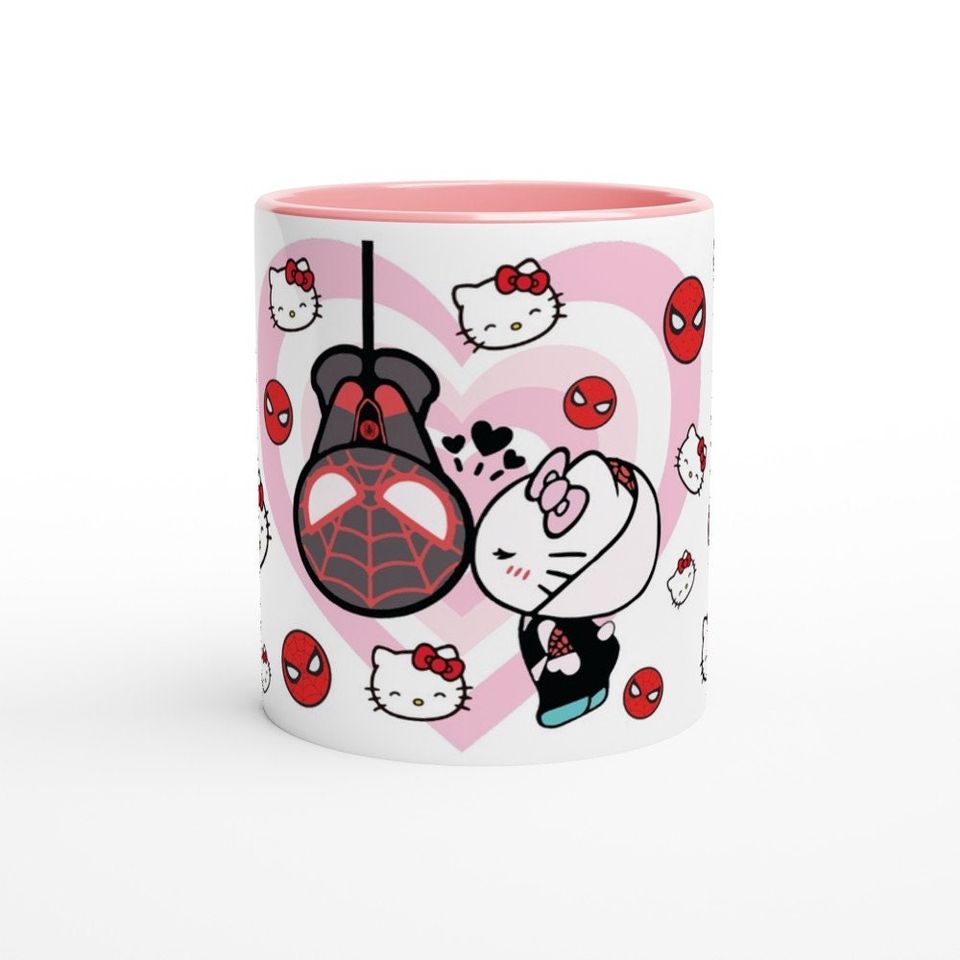 Cute Spider Gwen Hello Kitty Coffee Mug