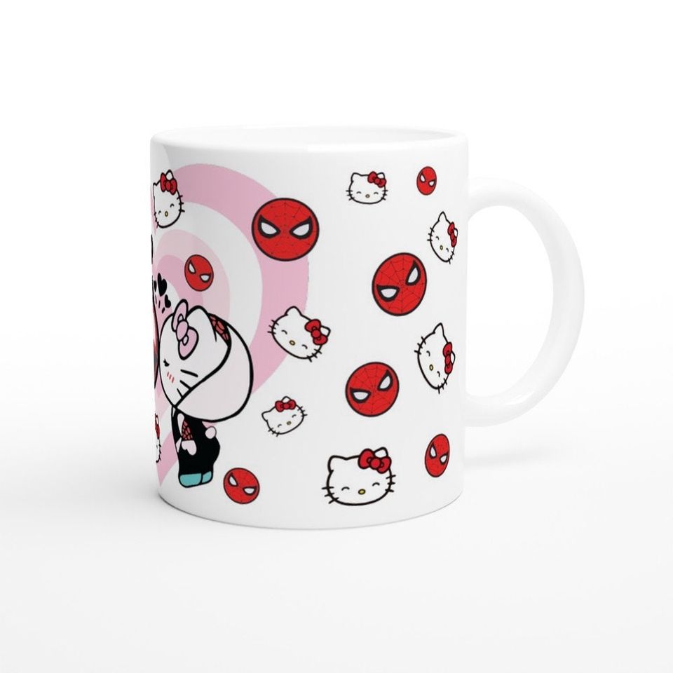 Cute Spider Gwen Hello Kitty Coffee Mug
