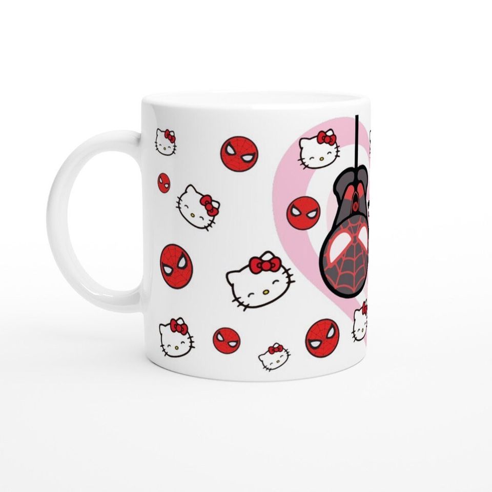 Cute Spider Gwen Hello Kitty Coffee Mug