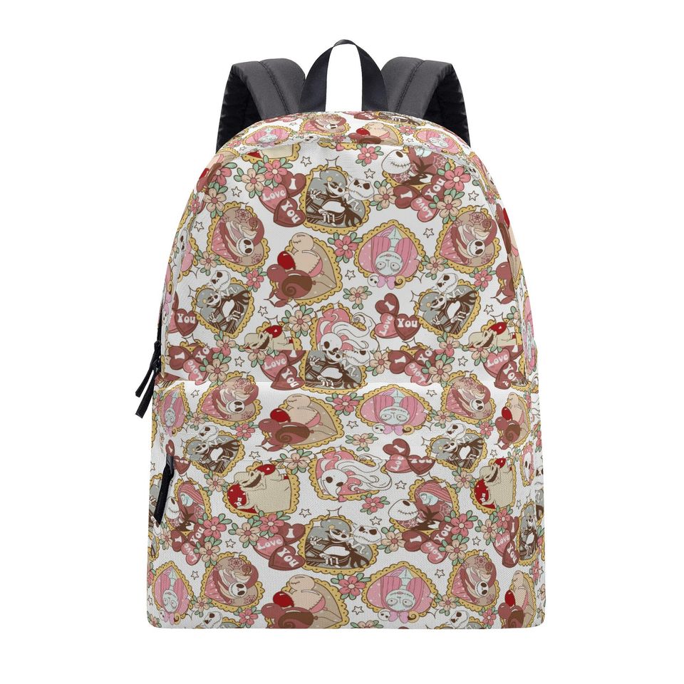 Jack And Sally Nightmare Couple School Backpack