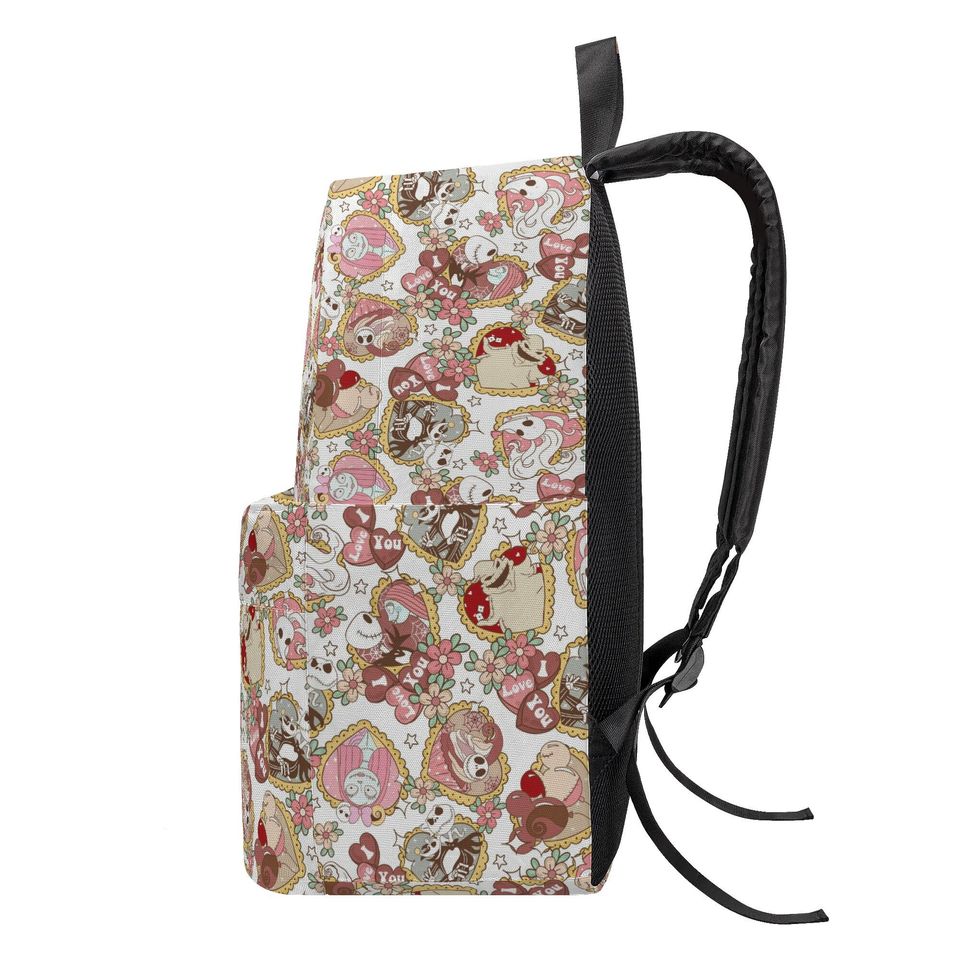 Jack And Sally Nightmare Couple School Backpack