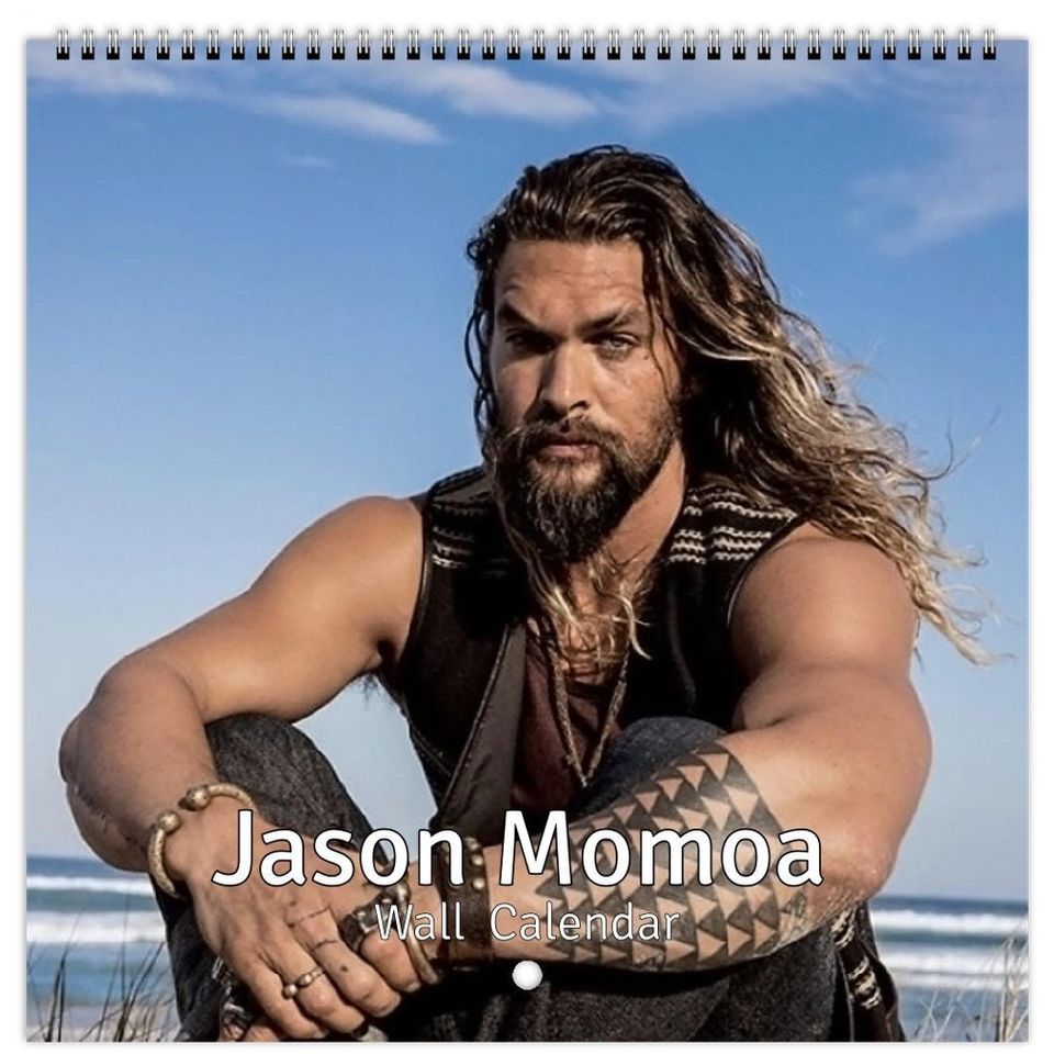 Jason momoa Wall calendar, New Year Gift