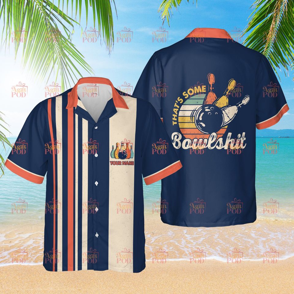 Personalized Bowling Hawaiian Shirt Custom Bowling Shirt