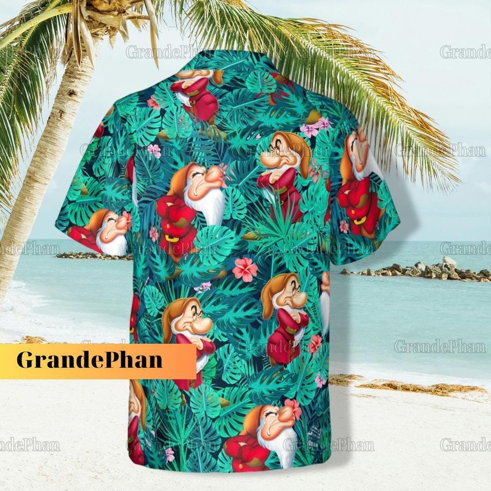 Grumpy Dwarf Shirt, Grumpy Hawaiian Shirt, Snow White Shirt