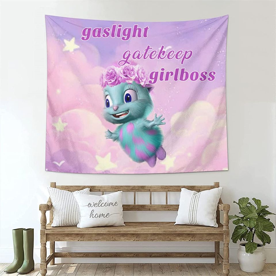 Bibble Meme Tapestry Happiness Novelty Tapestry Wall Hanging Funny Tapestries