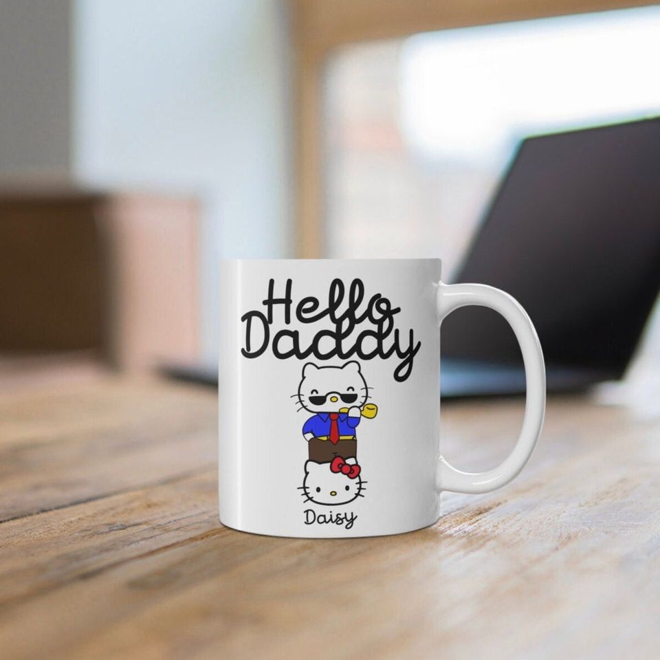Saniro Friends Gift For Daughters Hello Kitty Hello Daddy Mug