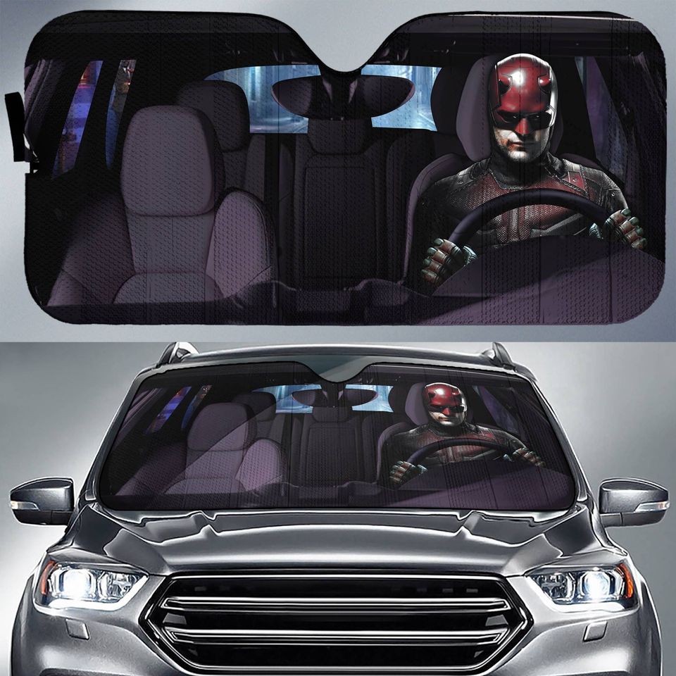 Daredevil Car Sun Shade | Daredevil Matt Murdock Car Sunshade