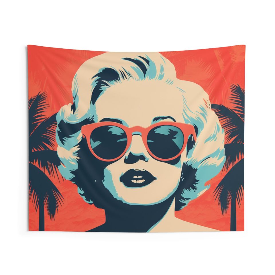 Marilyn Monroe Wall Tapestry, Tapestry Wall Decor, Marilyn Monroe