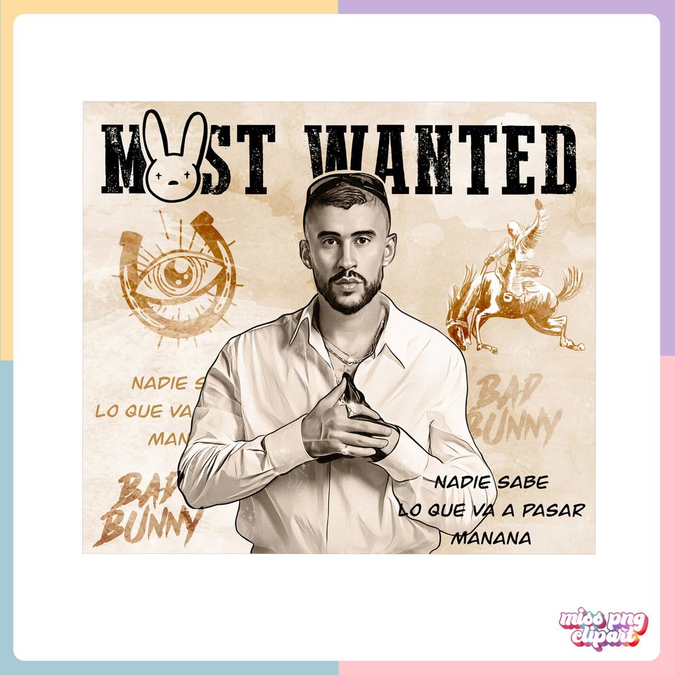 Bad Bunny Tumbler with Lid and Straw 20oz