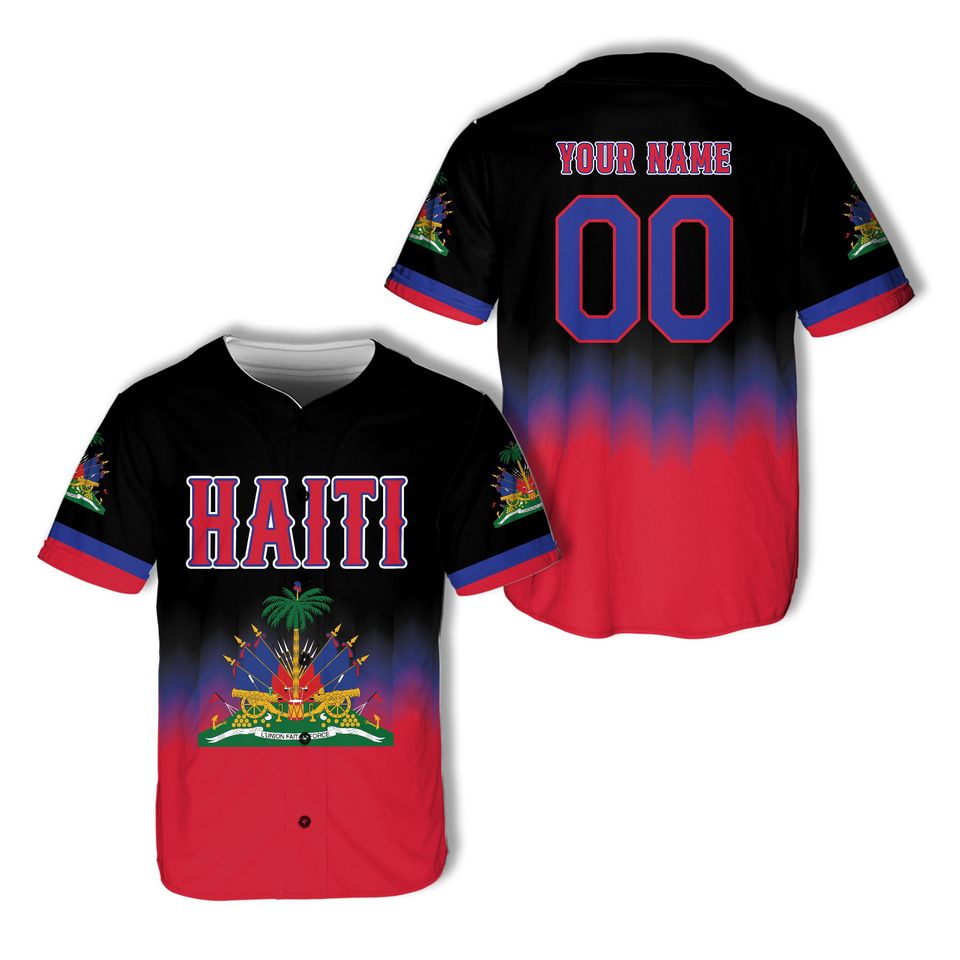 Personalized Haiti Baseball Jersey Custom Haitian Shirt