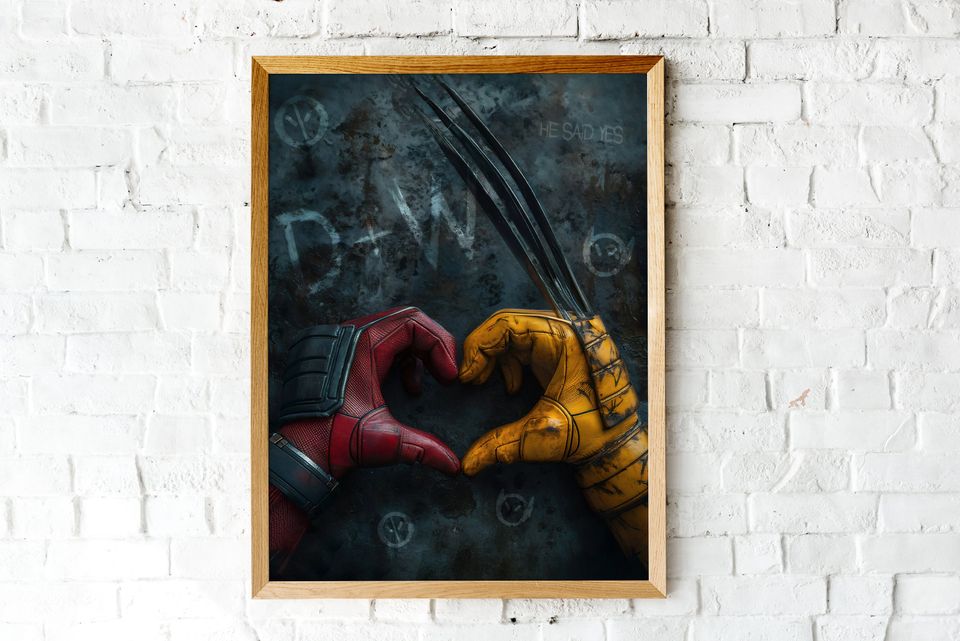 Deadpool and Wolverine Avengers Mcu Poster