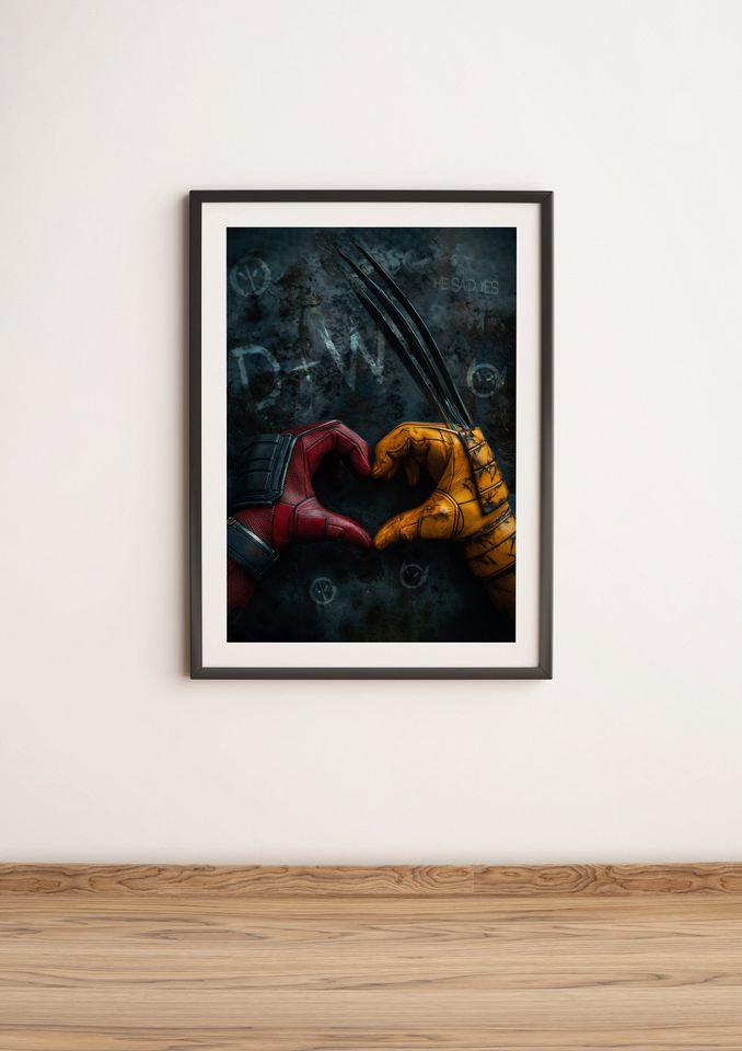 Deadpool and Wolverine Avengers Mcu Poster