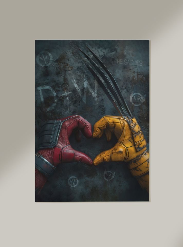 Deadpool and Wolverine Avengers Mcu Poster