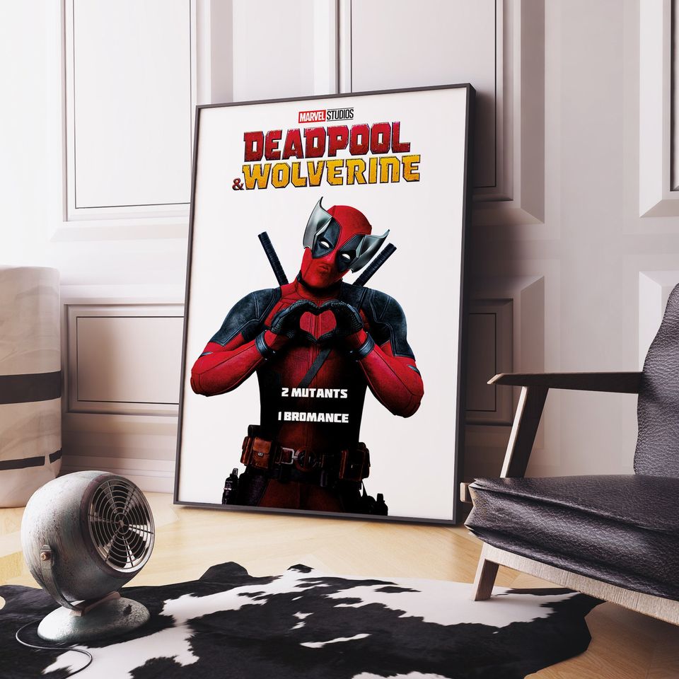 Deadpool & Wolverine 2024 Bromance Marvel Studios Poster