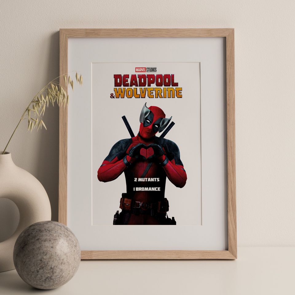 Deadpool & Wolverine 2024 Bromance Marvel Studios Poster