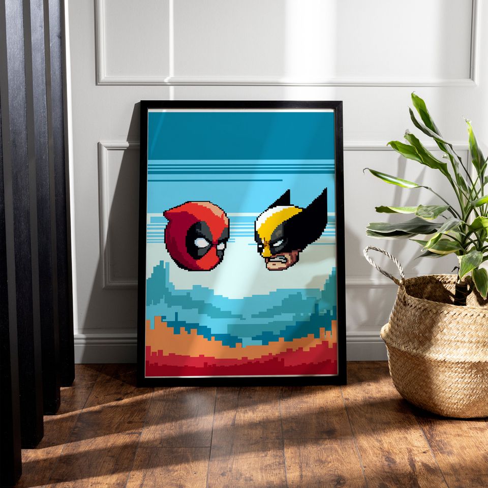 Deadpool And Wolverine printable Wall Art Digital