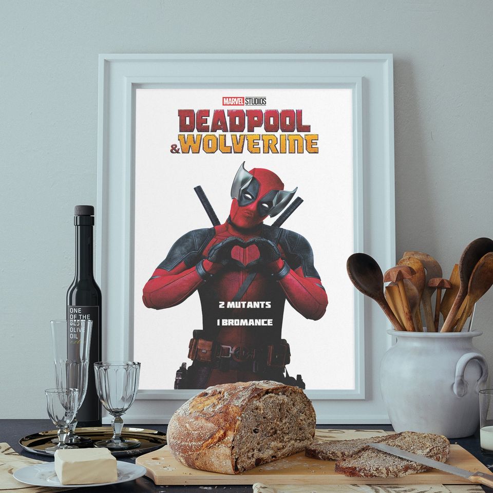 Deadpool & Wolverine 2024 Bromance Marvel Studios Poster