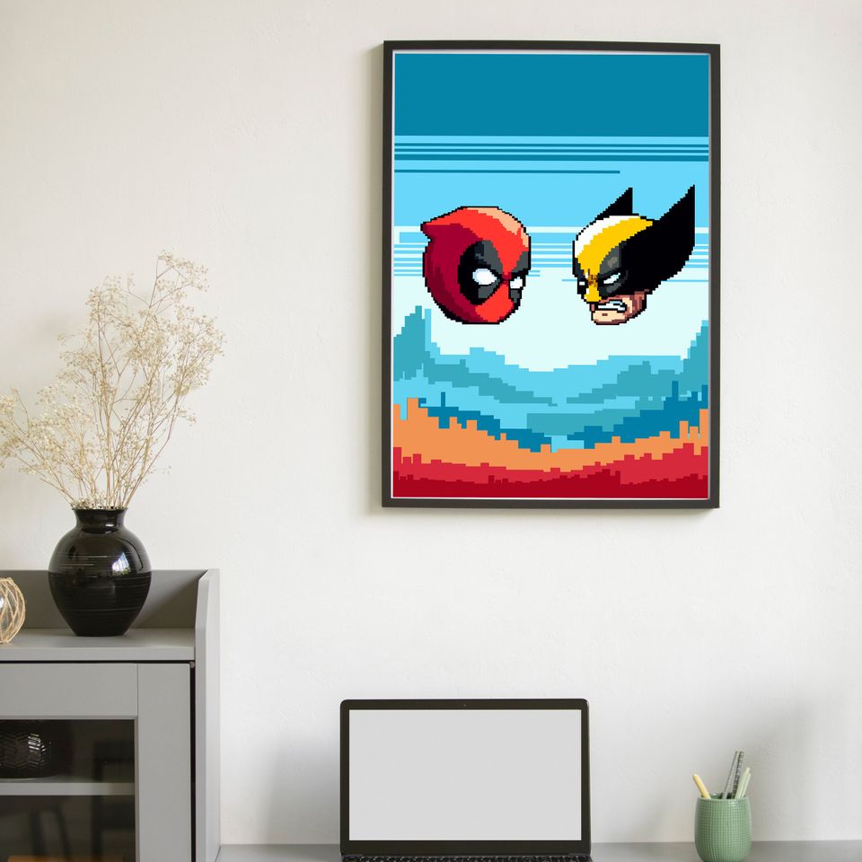 Deadpool And Wolverine printable Wall Art Digital