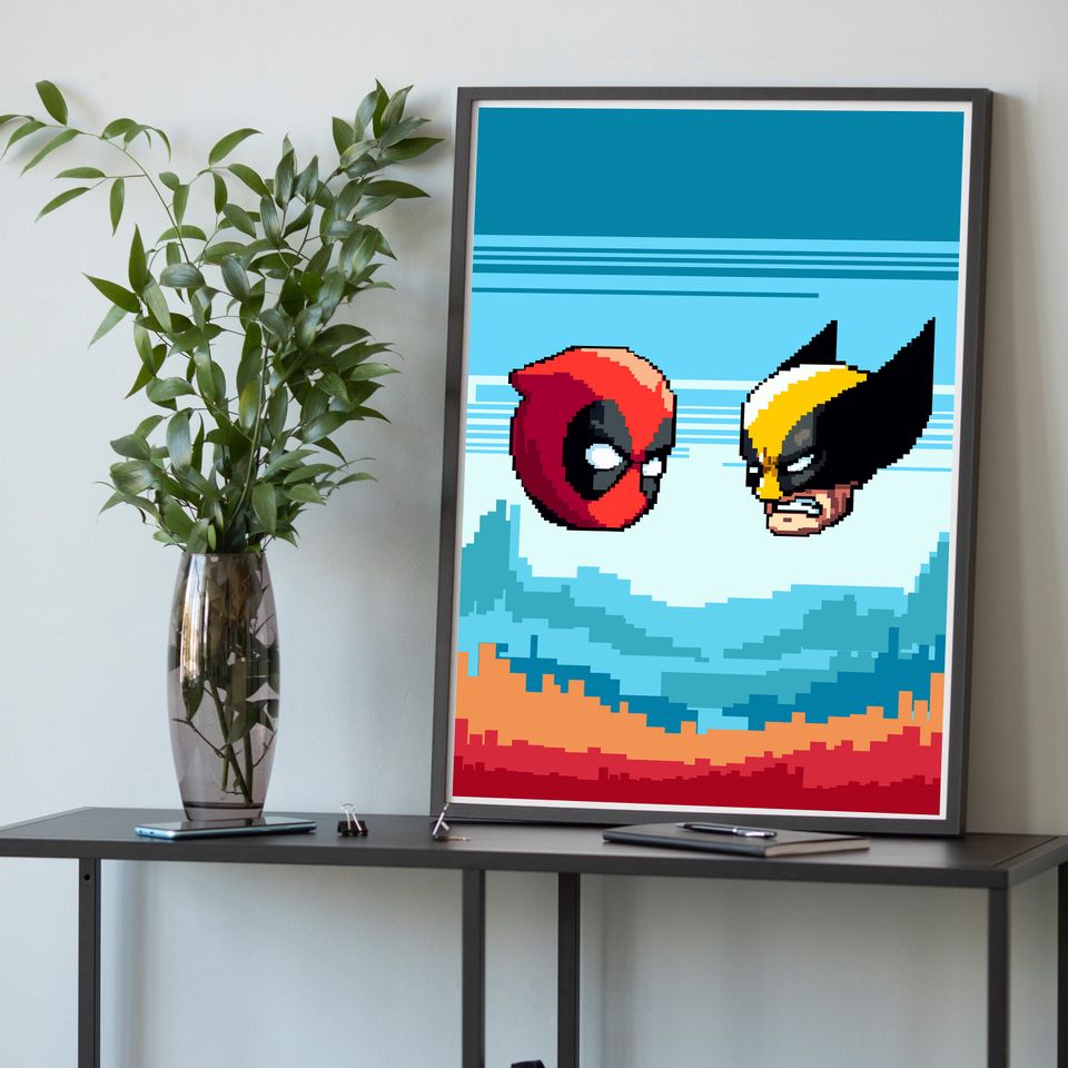 Deadpool And Wolverine printable Wall Art Digital