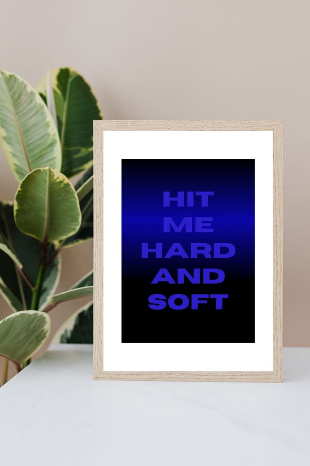 Billie Eilish Poster, Hit Me Hard And Soft Lyrics Print