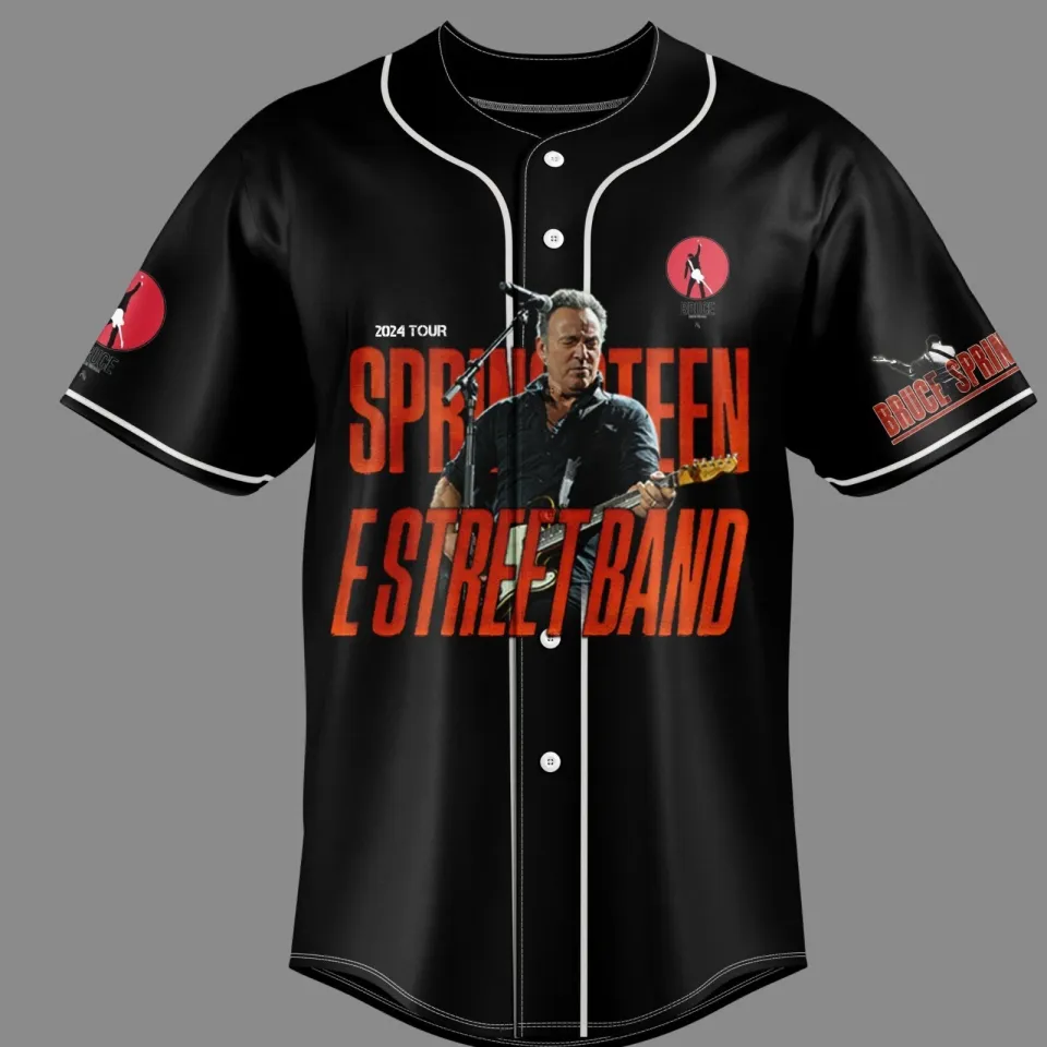 Bruce Springsteen E Street Band Tour 2024 3D Print Baseball Jersey Shirts