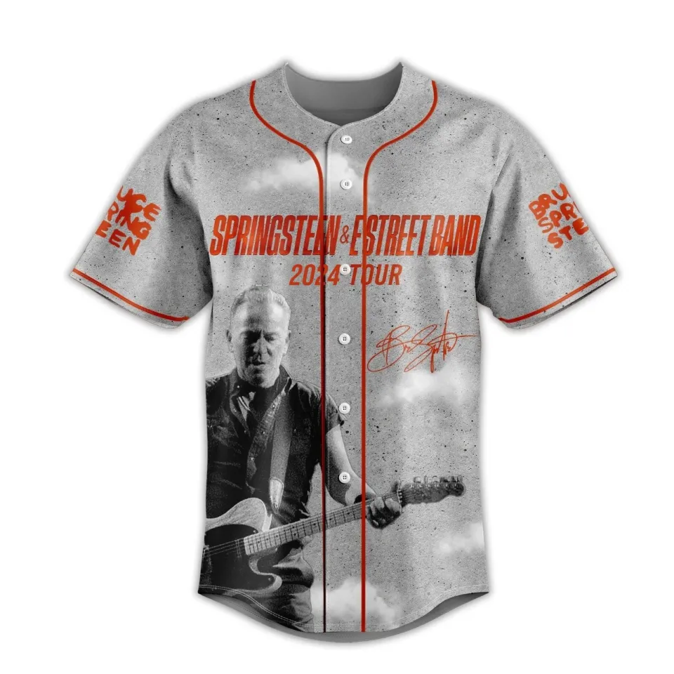 Bruce Springsteen E Street Band Tour 2024 Baseball Jersey Shirts