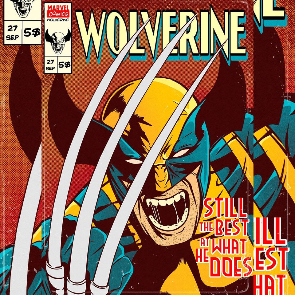 Wolverine Poster, X Men Poster, Avengers Poster