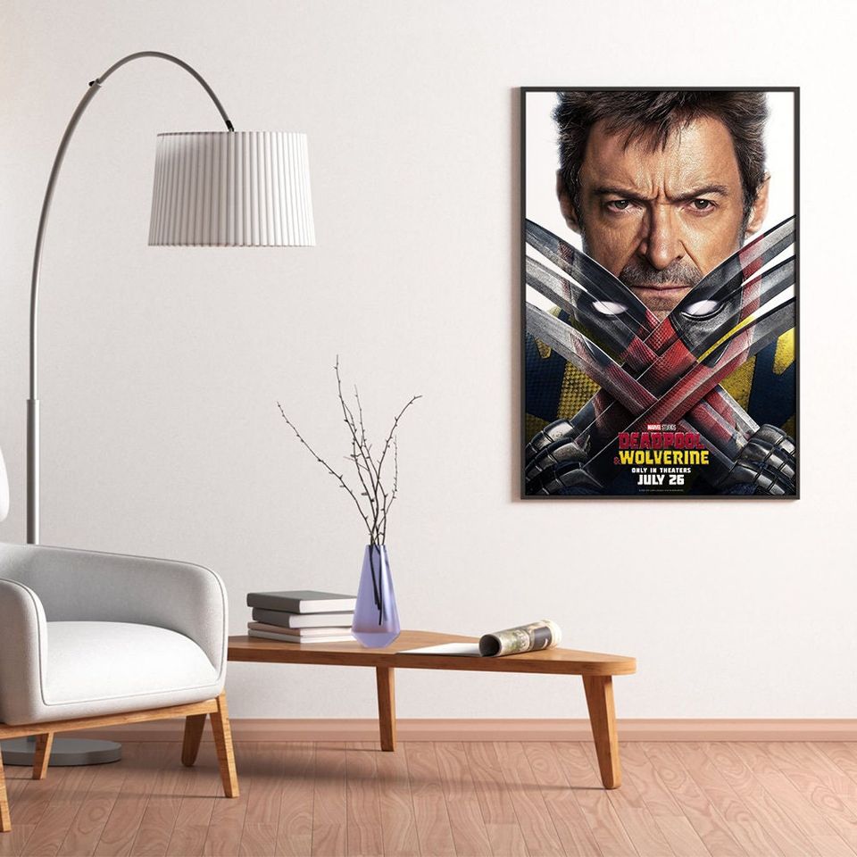 Deadpool & Wolverine Movie Poster Print, Canvas Wall Art