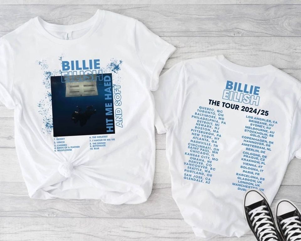 Billie Eilish Hit Me Hard And Soft Concert Two Sides Shirt