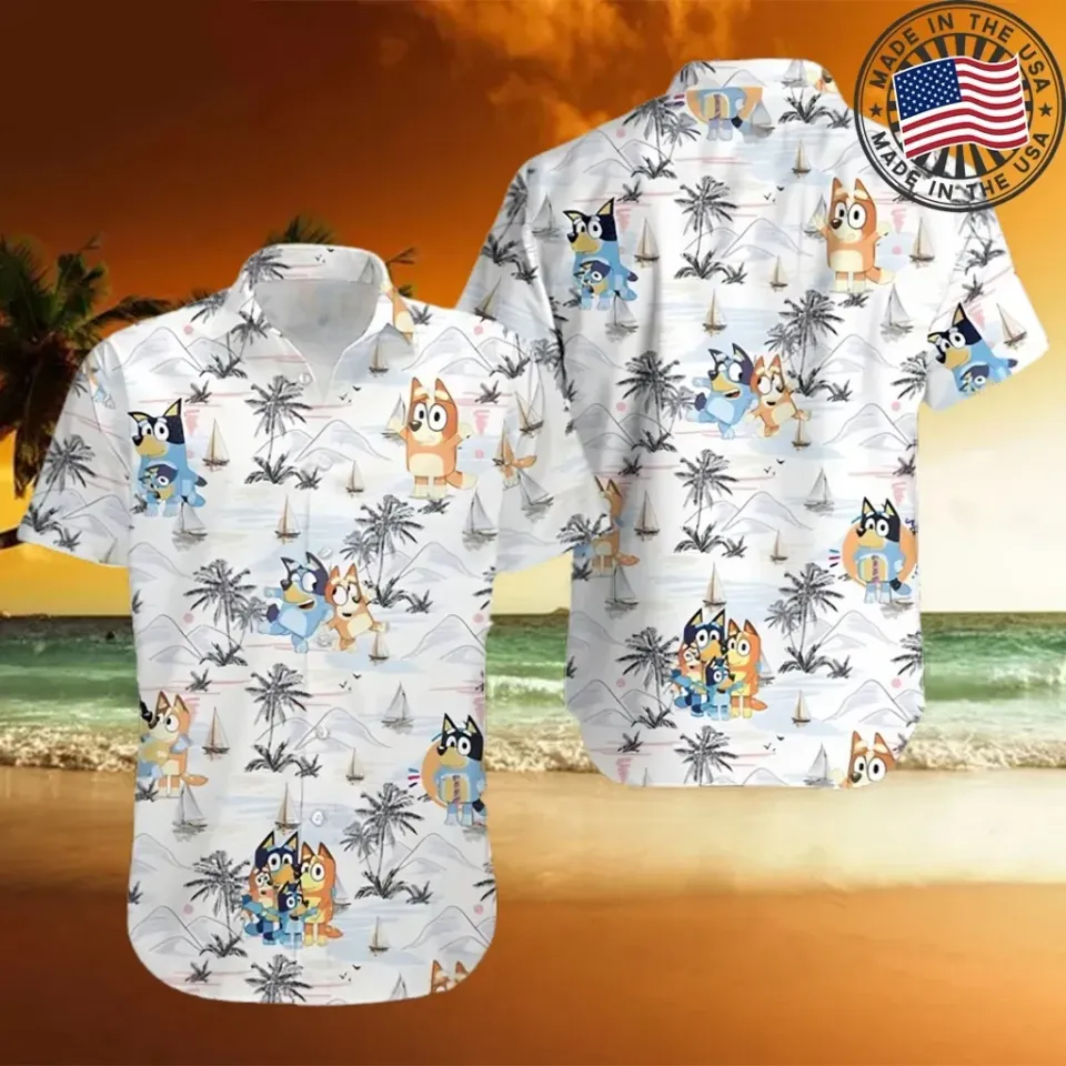 BlueyDad Hawaii Shirt Aloha hawaiian shirt