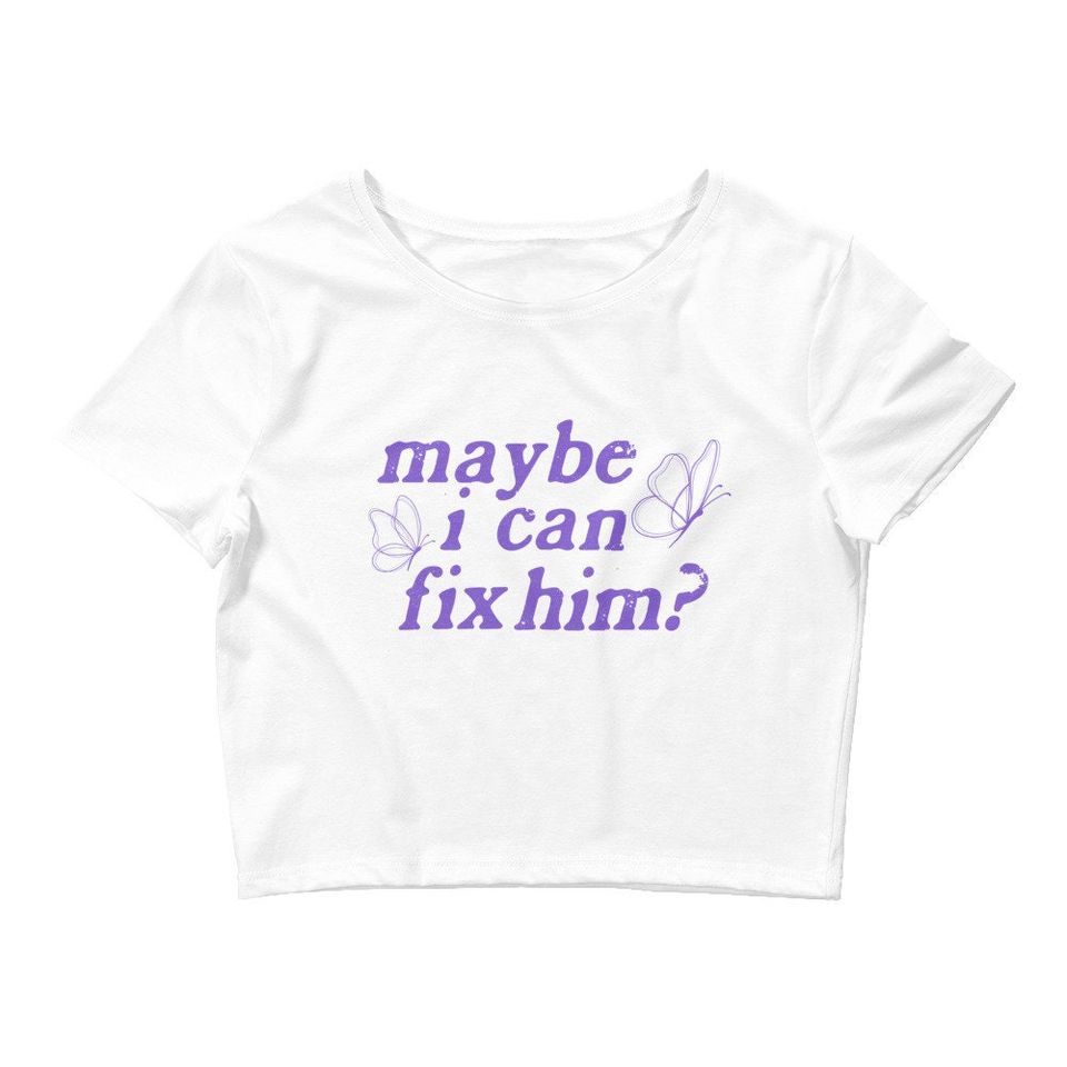 Maybe I Can Fix Him? Olivia Rodrigo Inspired Crop Top