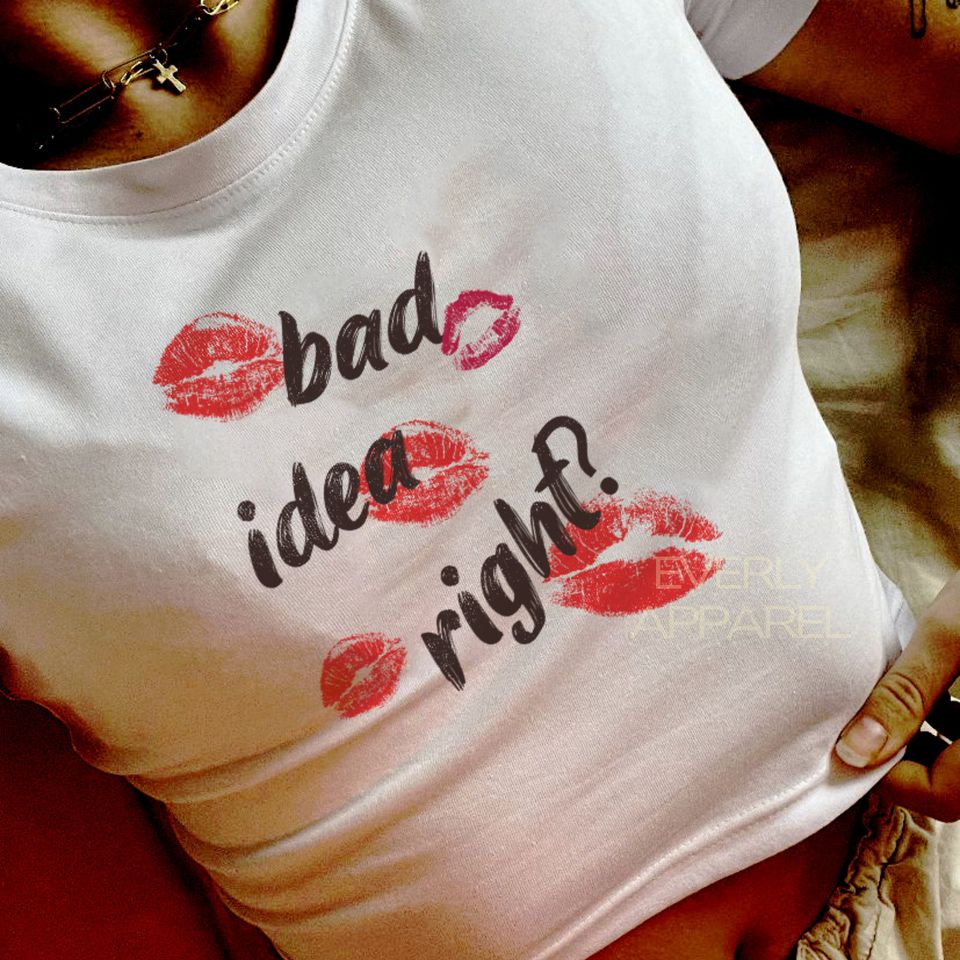 Olivia Rodrigo Cropped Tee Olivia Rodrigo Bad Idea Right