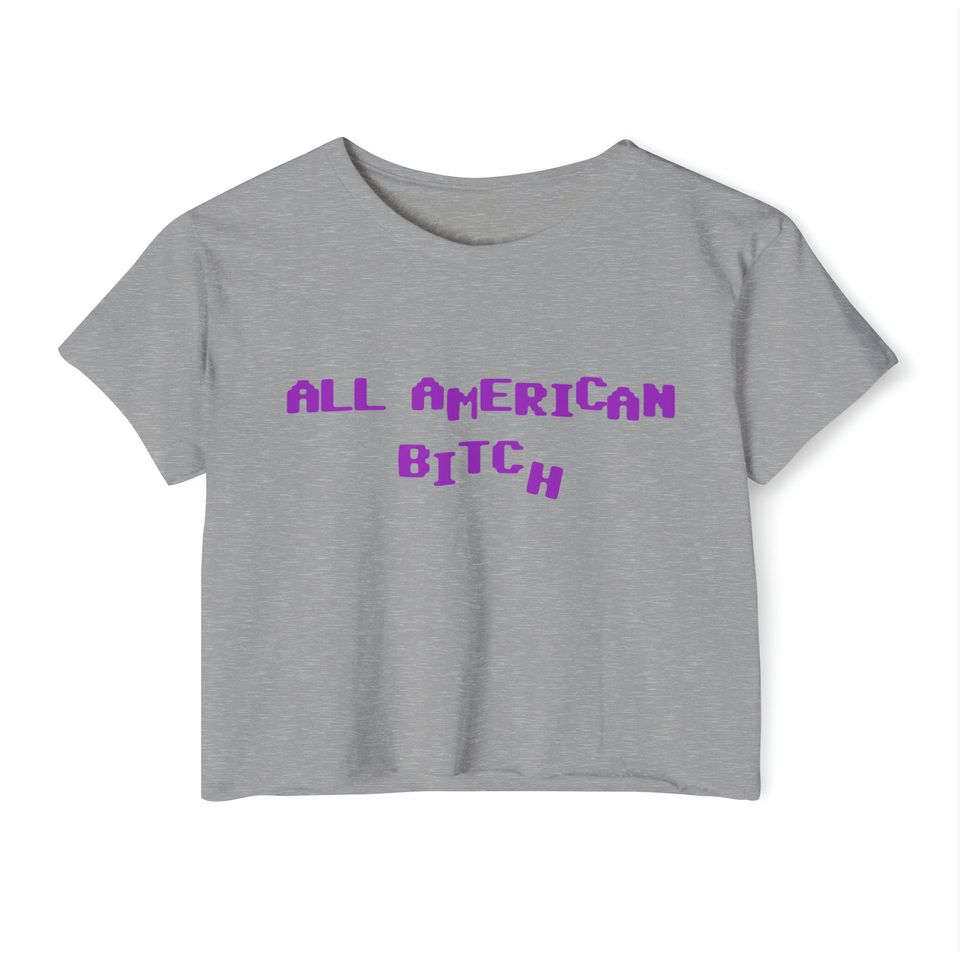 Olivia Rodrigo Inspired All American Bitch Crop Top
