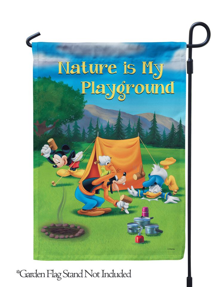 Disney, Disney Nature is My Playground Camping Garden Flag