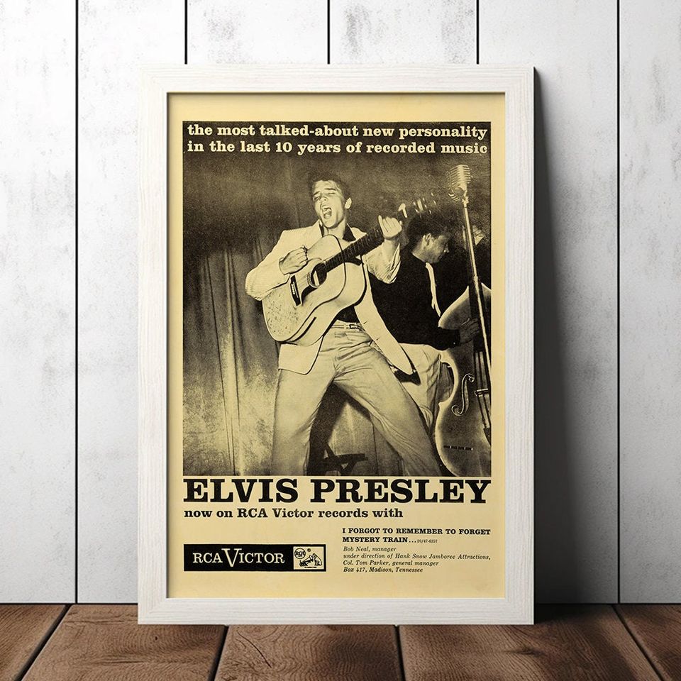 Elvis Presley 1955 Vintage Concert Poster