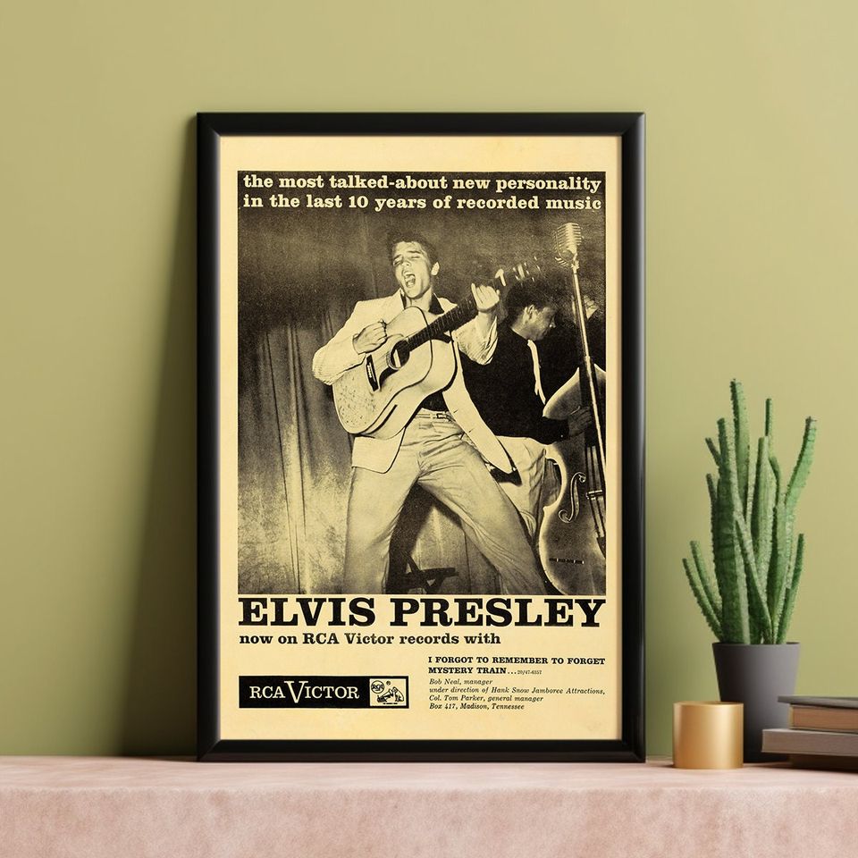Elvis Presley 1955 Vintage Concert Poster