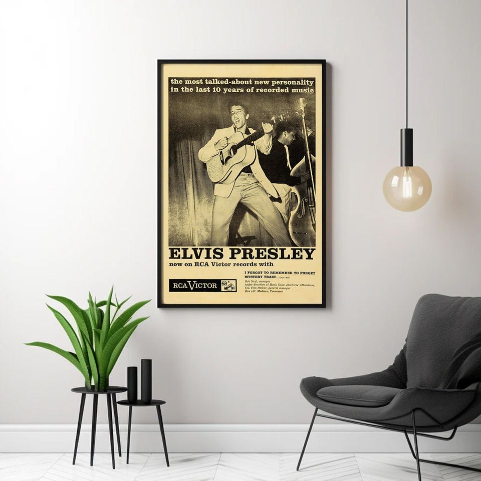 Elvis Presley 1955 Vintage Concert Poster