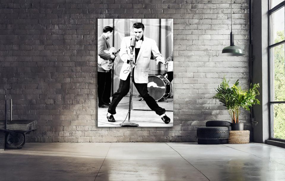 Elvis Presley  Rock and Roll Canvas Wall Art