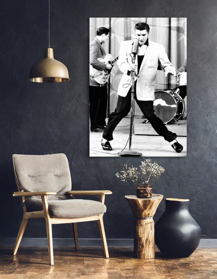 Elvis Presley  Rock and Roll Canvas Wall Art